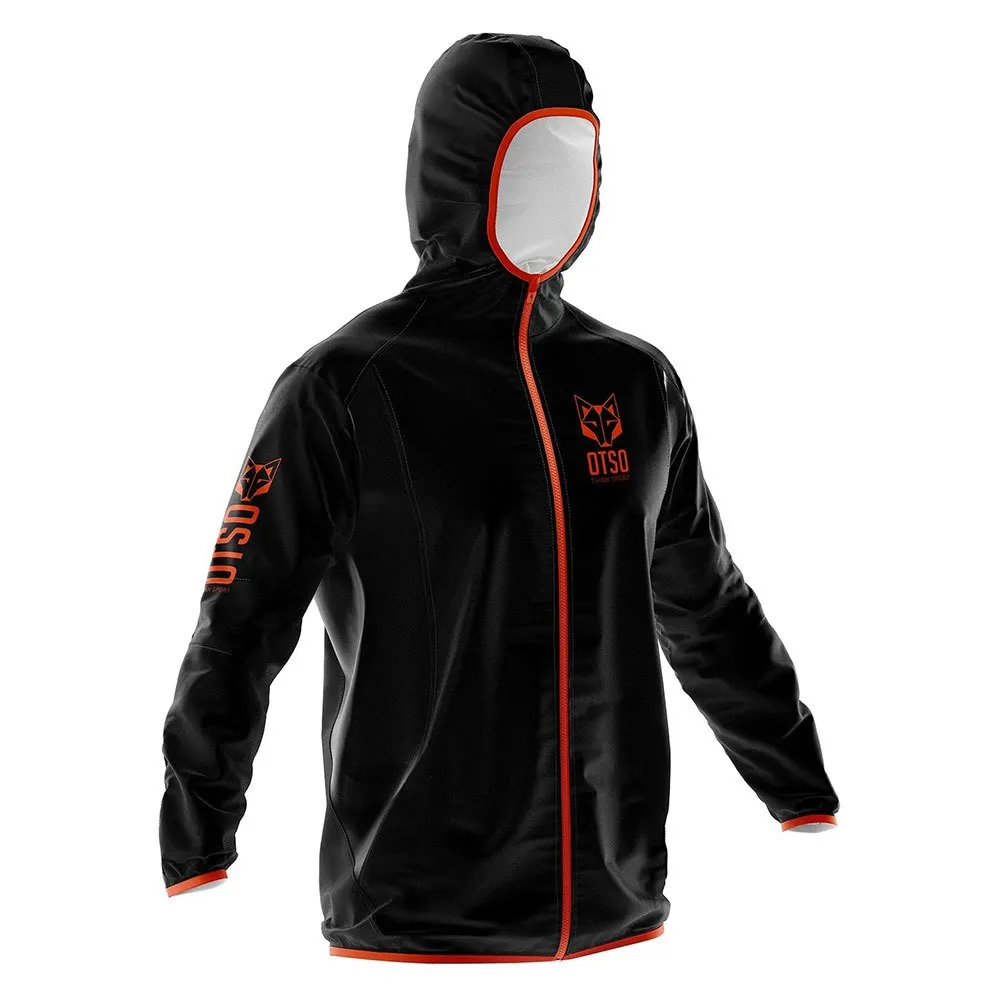 Otso Waterproof Ultra Light Jacka Refurbished male, Black / fluo orange