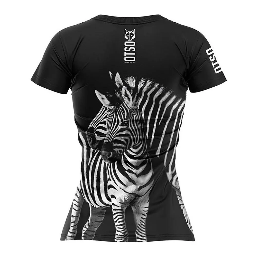 Otso Zebra T-shirt Med Korta ärmar female