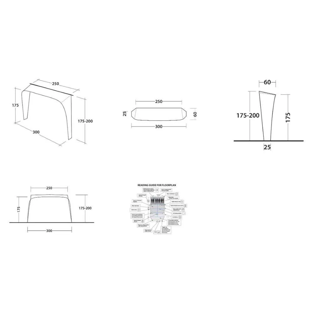 Outwell Air Shelter Skåpbilstält, Grey, One Size