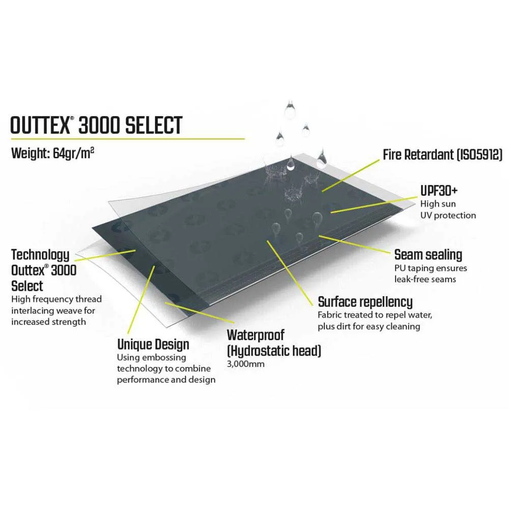 Outwell Air Shelter Skåpbilstält, Grey, One Size
