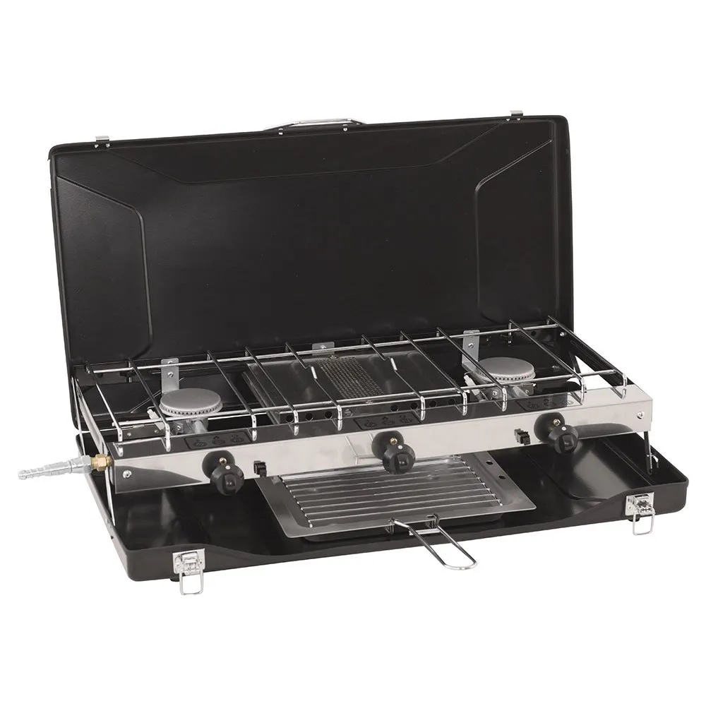 Outwell Appetizer Trio Gaskök För Camping 3 Brännare, Black, One Size