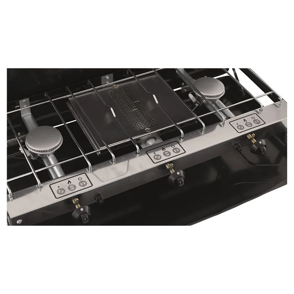 Outwell Appetizer Trio Gaskök För Camping 3 Brännare, Black, One Size