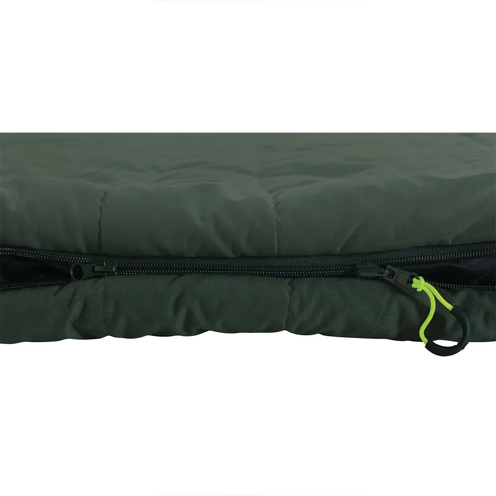 Outwell Camper Lux Double Sovsäck, Forest green, Right Zipper