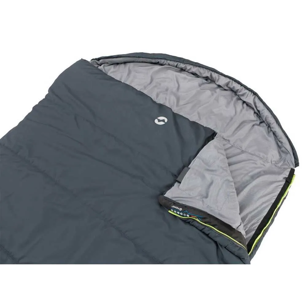 Outwell Campion Lux Double Sovsäck, Dark grey, Left Zipper