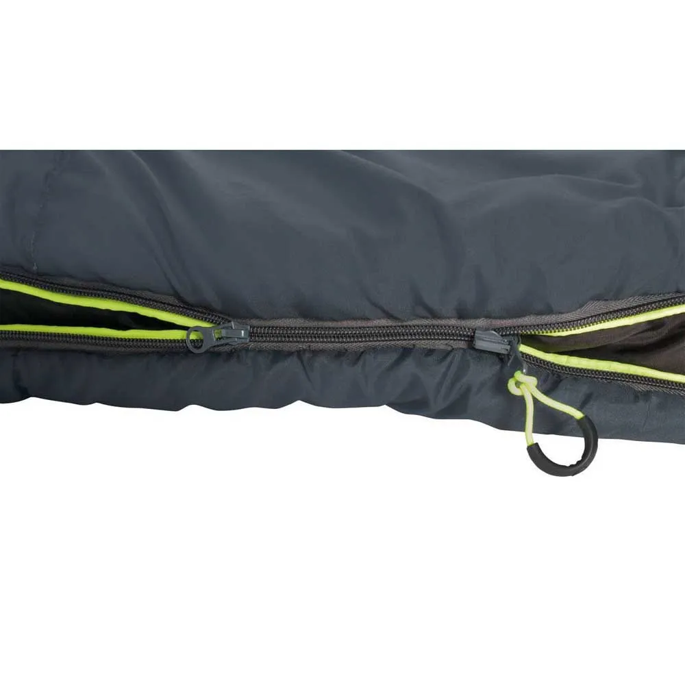 Outwell Campion Lux Double Sovsäck, Dark grey, Left Zipper