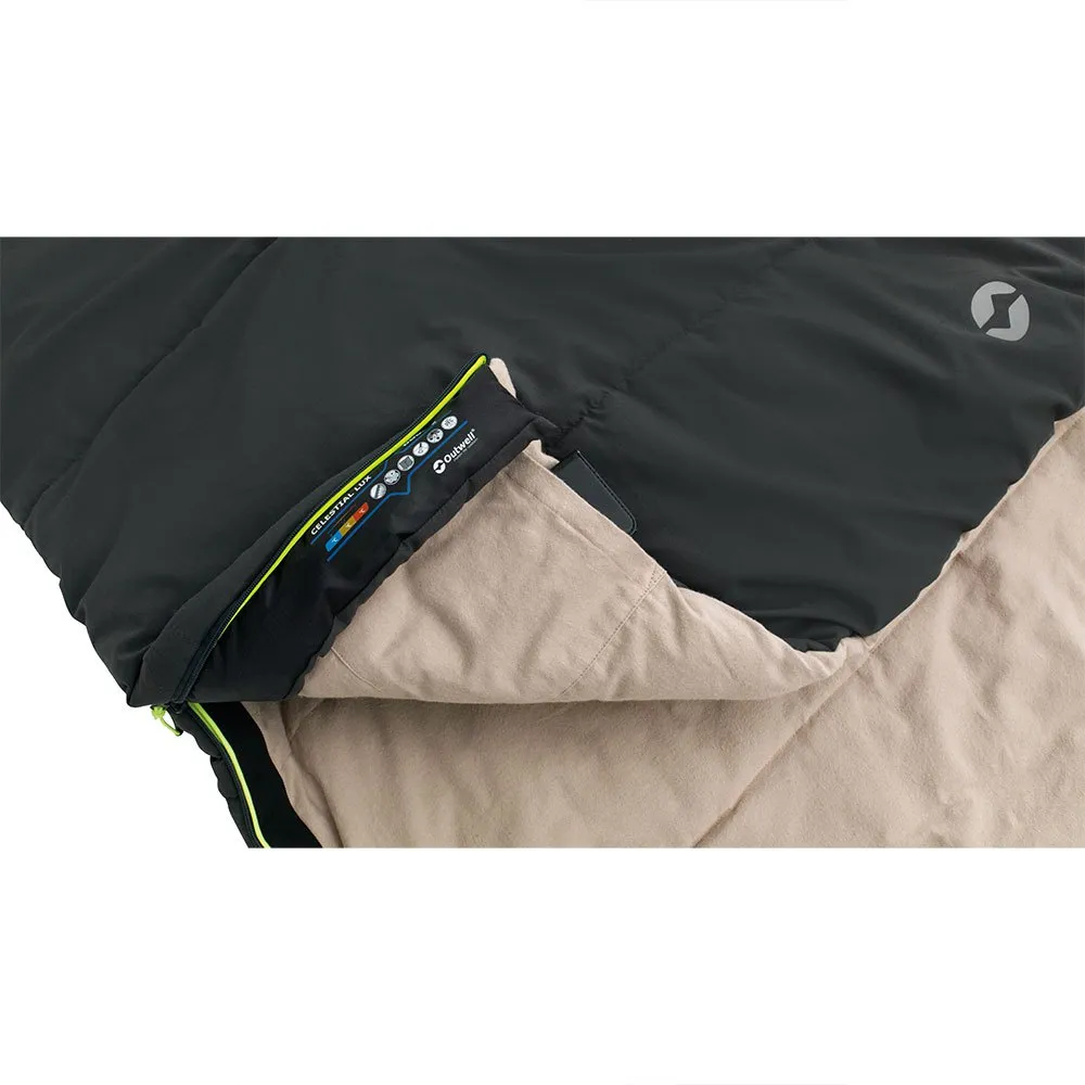 Outwell Celestial Lux Double Sovsäck, Grey, Right Zipper Outwell Celestial Lux Double Sovsäck, Grey, Right Zipper