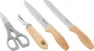 Outwell Chena Knife Set with Peeler and Scissors, Blue, One Size