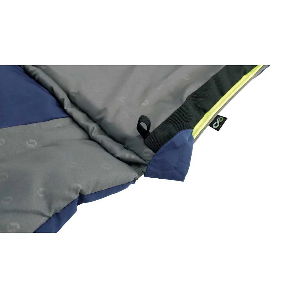 Outwell Contour Lux Double Sovsäck, Imperial blue, Right Zipper