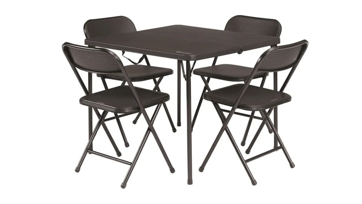 Outwell Corda Picnic Table Set, Black, One Size Outwell Corda Picnic Table Set, Black, One Size