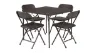 Outwell Corda Picnic Table Set, Black, One Size