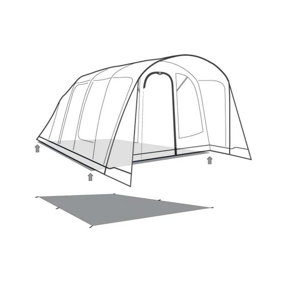 Outwell Denver/colorado 6 Air Skyddsunderlag, Black / grey, 495 x 360cm Outwell Denver/colorado 6 Air Skyddsunderlag, Black / grey, 495 x 360cm