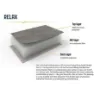 Outwell Fremont Lake Soffa, Black / grey, 126 x 77 x 92cm