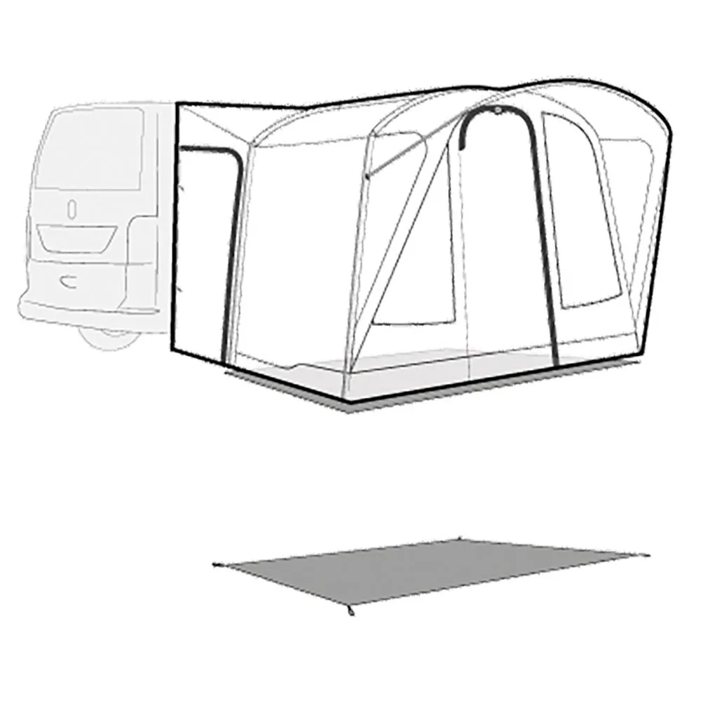 Outwell Fresno Skyddsunderlag, Black / grey, 140 x 300cm Outwell Fresno Skyddsunderlag, Black / grey, 140 x 300cm