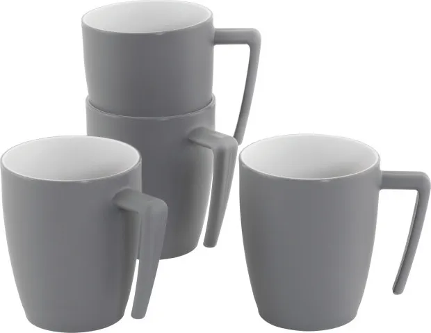 Outwell Gala 4 Person Mug Set, Grey & sand, One Size