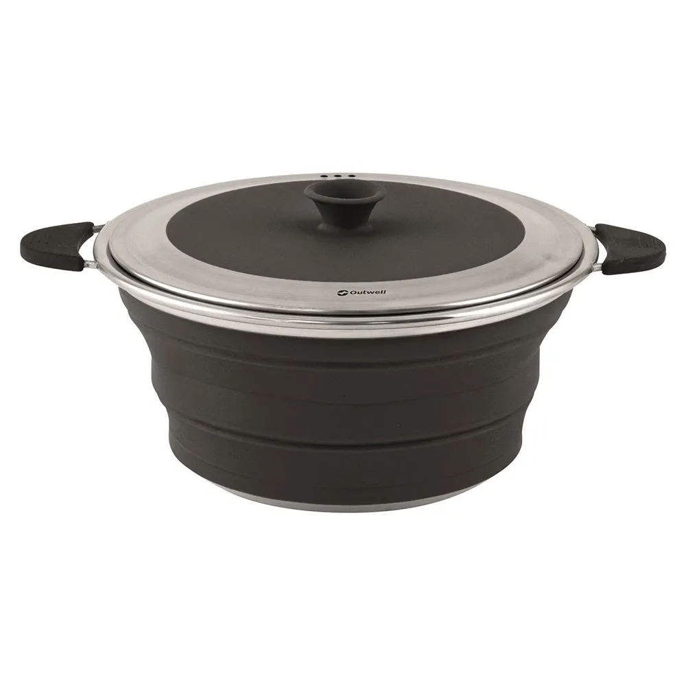Outwell Hopfällbar Kastrull Med Lock, Midnight black, One Size