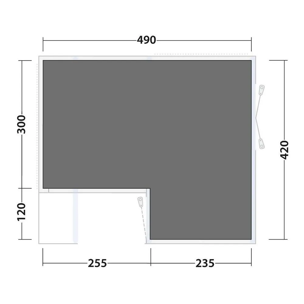 Outwell Maryland/virginia 5 Air Skyddsunderlag, Black / grey, 490 x 420cm Outwell Maryland/virginia 5 Air Skyddsunderlag, Black / grey, 490 x 420cm