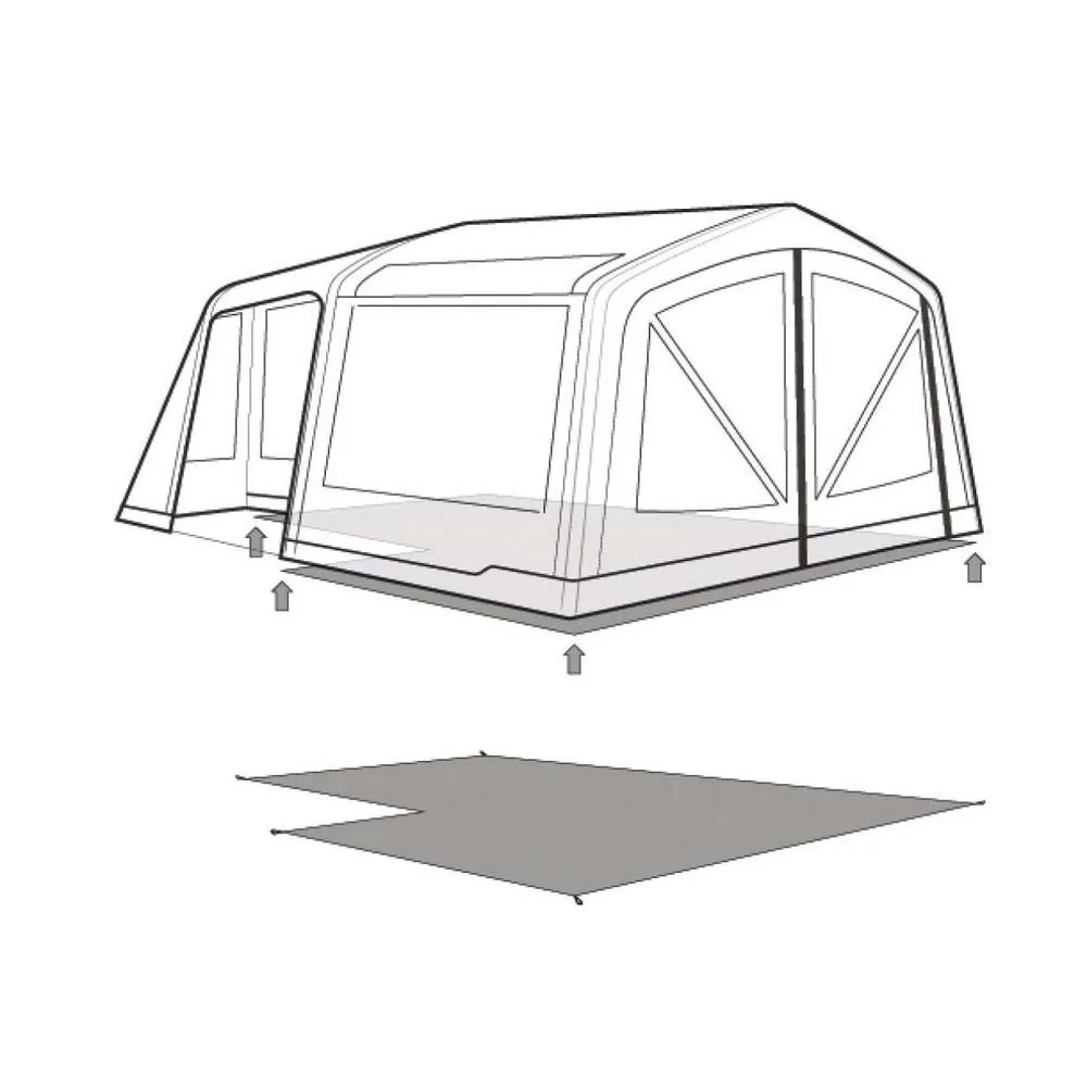 Outwell Maryland/virginia 5 Air Skyddsunderlag, Black / grey, 490 x 420cm Outwell Maryland/virginia 5 Air Skyddsunderlag, Black / grey, 490 x 420cm
