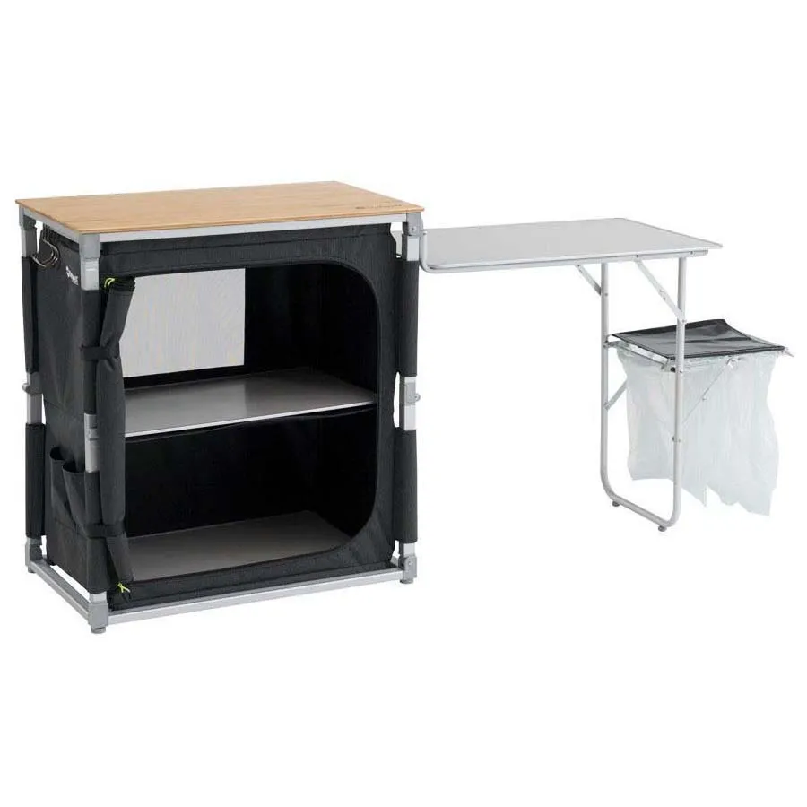 Outwell Padres Förvaringsenhet Med Sidobord, Shadow grey, One Size