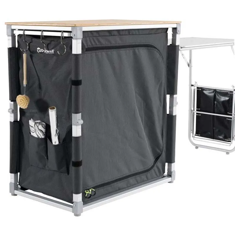 Outwell Padres Förvaringsenhet Med Sidobord, Shadow grey, One Size