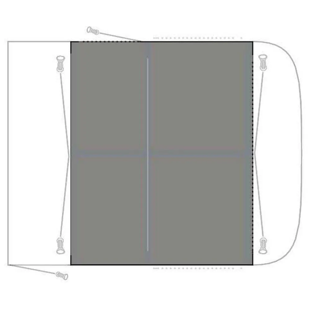 Outwell Parkville 260 Skyddsunderlag, Grey, One Size