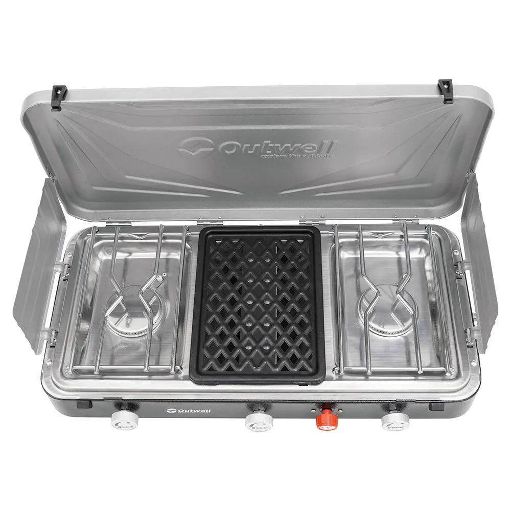 Outwell Rukutu Gaskök För Camping 3 Brännare, Black, One Size