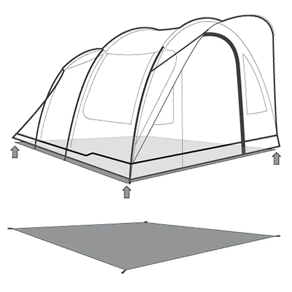 Outwell Sky 4 Skyddsunderlag, Black / grey, 375 x 240cm