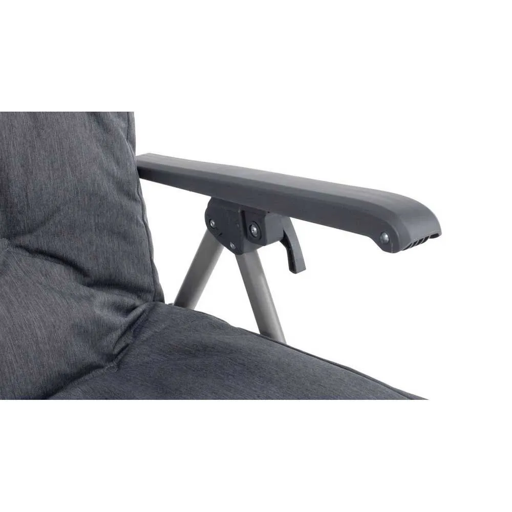 Outwell Torch Lake Chair With Fotstöd, Black / grey, One Size