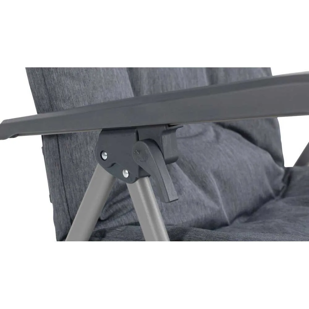 Outwell Torch Lake Chair With Fotstöd, Black / grey, One Size