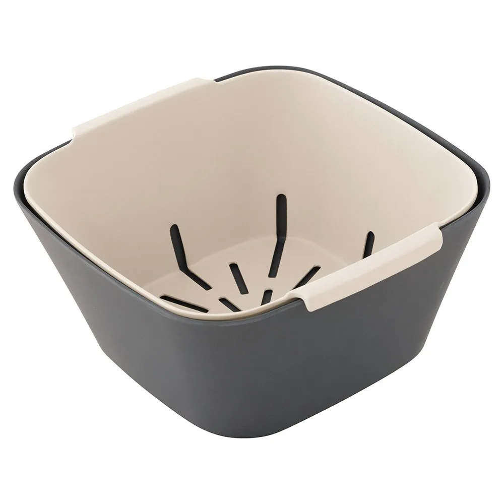 Outwell Tulpan Skål Och Durkslag Set, Grey, One Size