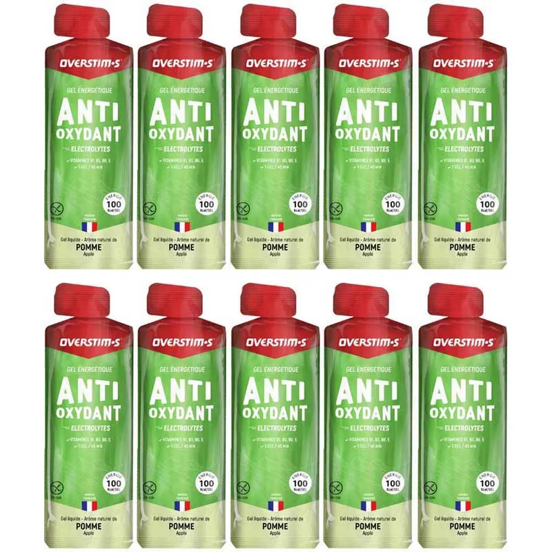 OVERSTIM.s Aox Låda Med Energigeler Grönt äpple 34g 10 Enheter, Multicolor, One Size OVERSTIM.s Aox Låda Med Energigeler Grönt äpple 34g 10 Enheter, Multicolor, One Size