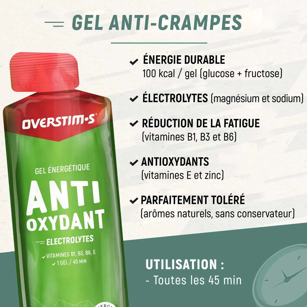 OVERSTIM.s Aox Låda Med Energigeler Grönt äpple 34g 10 Enheter, Multicolor, One Size OVERSTIM.s Aox Låda Med Energigeler Grönt äpple 34g 10 Enheter, Multicolor, One Size