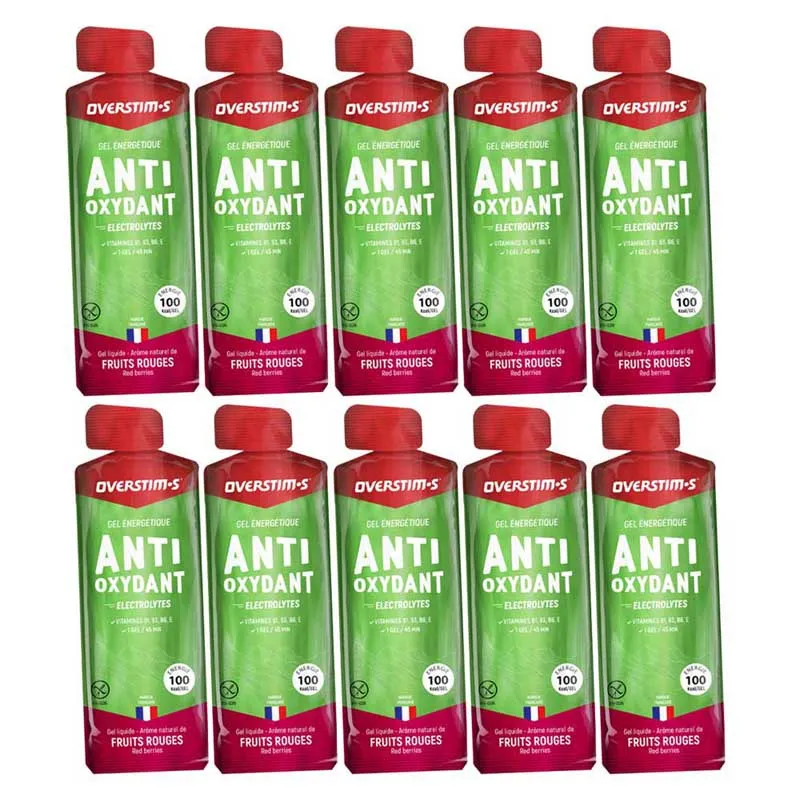 OVERSTIM.s Aox Låda Med Energigeler Röda Frukter 34g 10 Enheter, Multicolor, One Size OVERSTIM.s Aox Låda Med Energigeler Röda Frukter 34g 10 Enheter, Multicolor, One Size