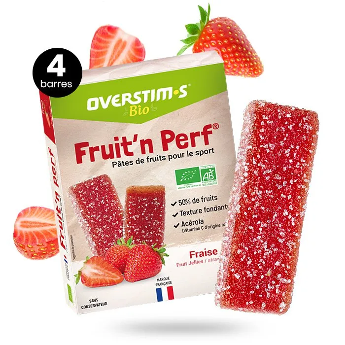 OVERSTIM.s Bio Energi-gummibarsask Jordgubbe 25g 12 Enheter, Red, One Size