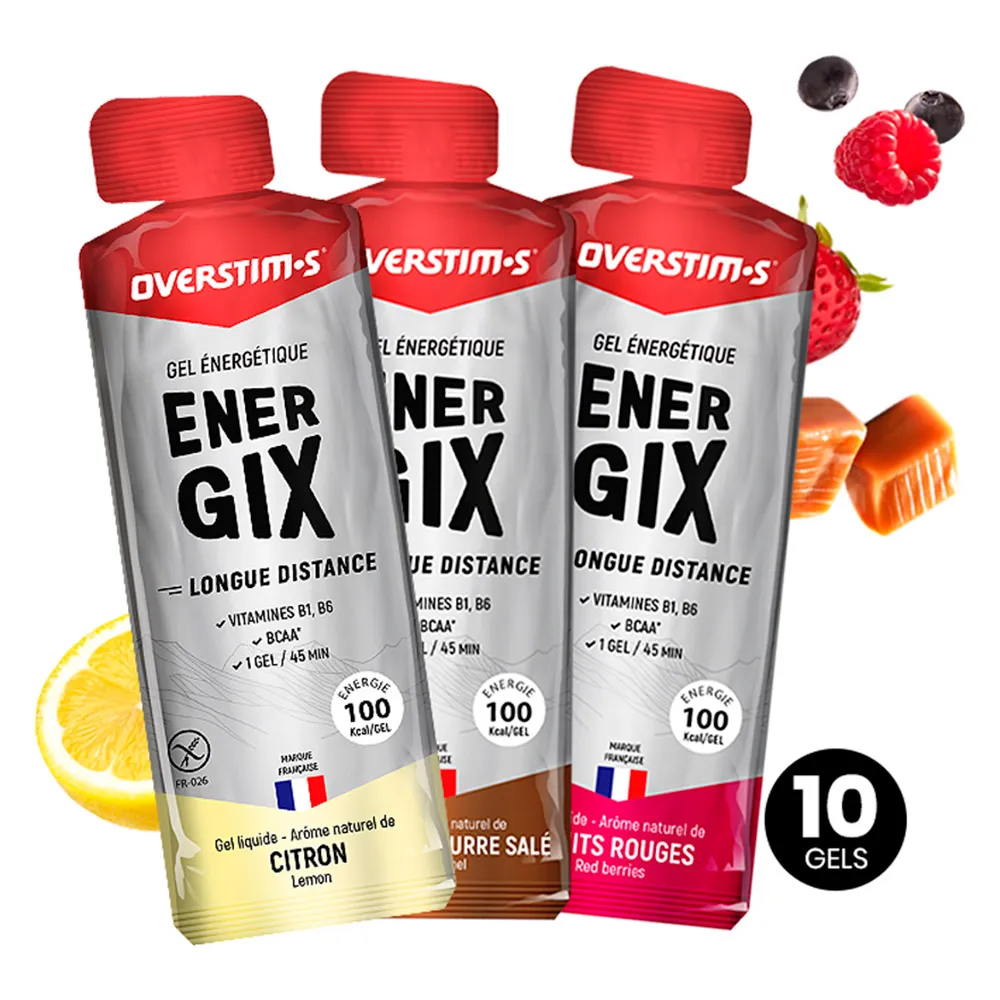 OVERSTIM.s Energix Låda Med Energigeler Blandade Smaker 34g 10 Enheter, Multicolor, One Size