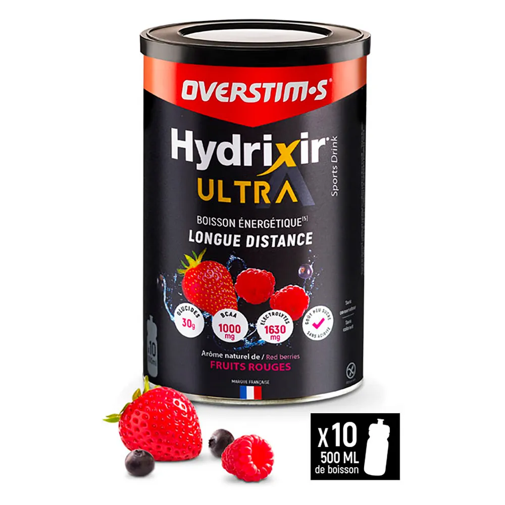 OVERSTIM.s Hydrixir Ultra Isotonisk Pulverdryck Röda Frukter 400g, Multicolor, One Size