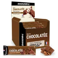OVERSTIM.s Låda Med Energi-bars Med Magnesium Mjölkchoklad 50g 28 Enheter