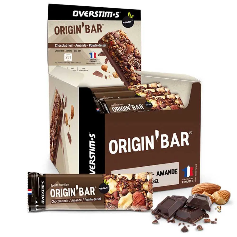 OVERSTIM.s Origin Bar Energibar Låda Mörk Choklad Och Mandel 25 Enheter, Brown / black, One Size OVERSTIM.s Origin Bar Energibar Låda Mörk Choklad Och Mandel 25 Enheter, Brown / black, One Size