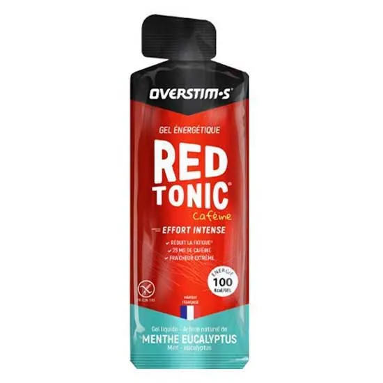 OVERSTIM.s Red Tonic Sprint Air Låda Med Energigeler Mynta Och Eukalyptus 34g 36 Enheter, Multicolor, One Size