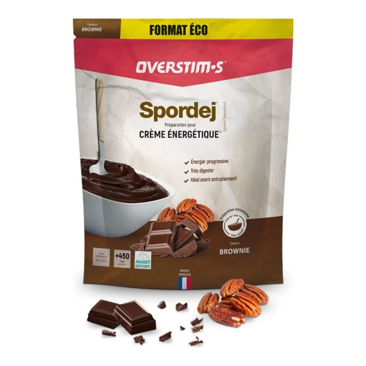 OVERSTIM.s Spordej Energy Cream, Brownie gluten-free, 1.5kg OVERSTIM.s Spordej Energy Cream, Brownie gluten-free, 1.5kg