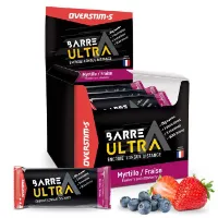 OVERSTIM.s Ultra Proteinbarslåda Blåbär Och Jordgubbe 40g 28 Enheter OVERSTIM.s Ultra Proteinbarslåda Blåbär Och Jordgubbe 40g 28 Enheter