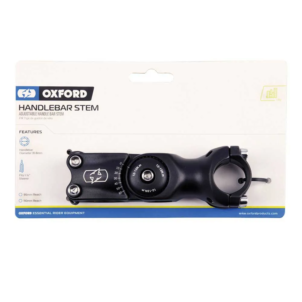 OXC 1 1/8´´ X 110 X 31.8 Mm Cykelstyrstam, Black, 110mm