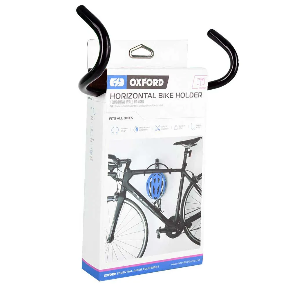 OXC Horizontal Väggmonterat Cykelställ, Black, One Size