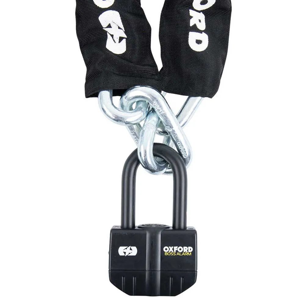 Oxford Boss Alarm Kedjelås, Black / white, One Size