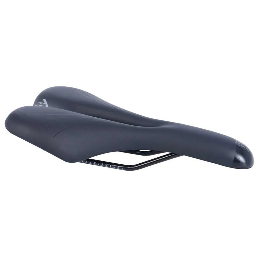 Oxford Contour Flow Cykelsadel, Black / black, One Size Oxford Contour Flow Cykelsadel, Black / black, One Size