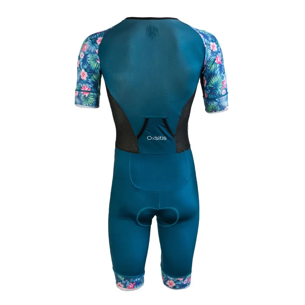 Oxsitis Trifonction Zip Central Kortärmad Triathlondräkt male