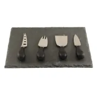 Øyo Cheese Set 4 Knifes And Slate Øyo Cheese Set 4 Knifes And Slate