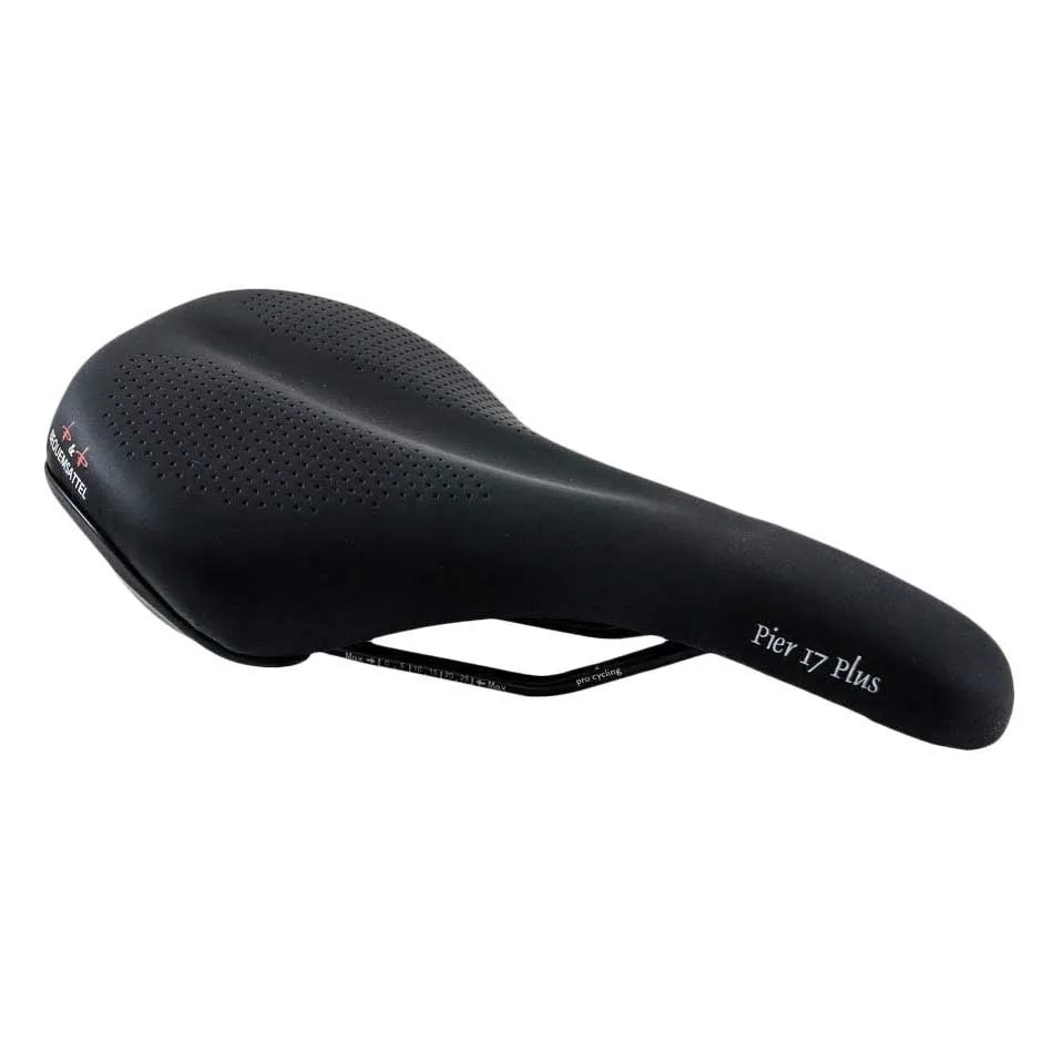 P&p Pier 17 Plus Cykelsadel, Black, 165mm P&p Pier 17 Plus Cykelsadel, Black, 165mm