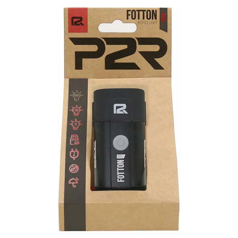 P2R Fotton 400 Framlampa, Black, 400 Lumens