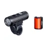 P2R Lumoix 70 Cykellampset, Black / red, 600 / 100 Lumens