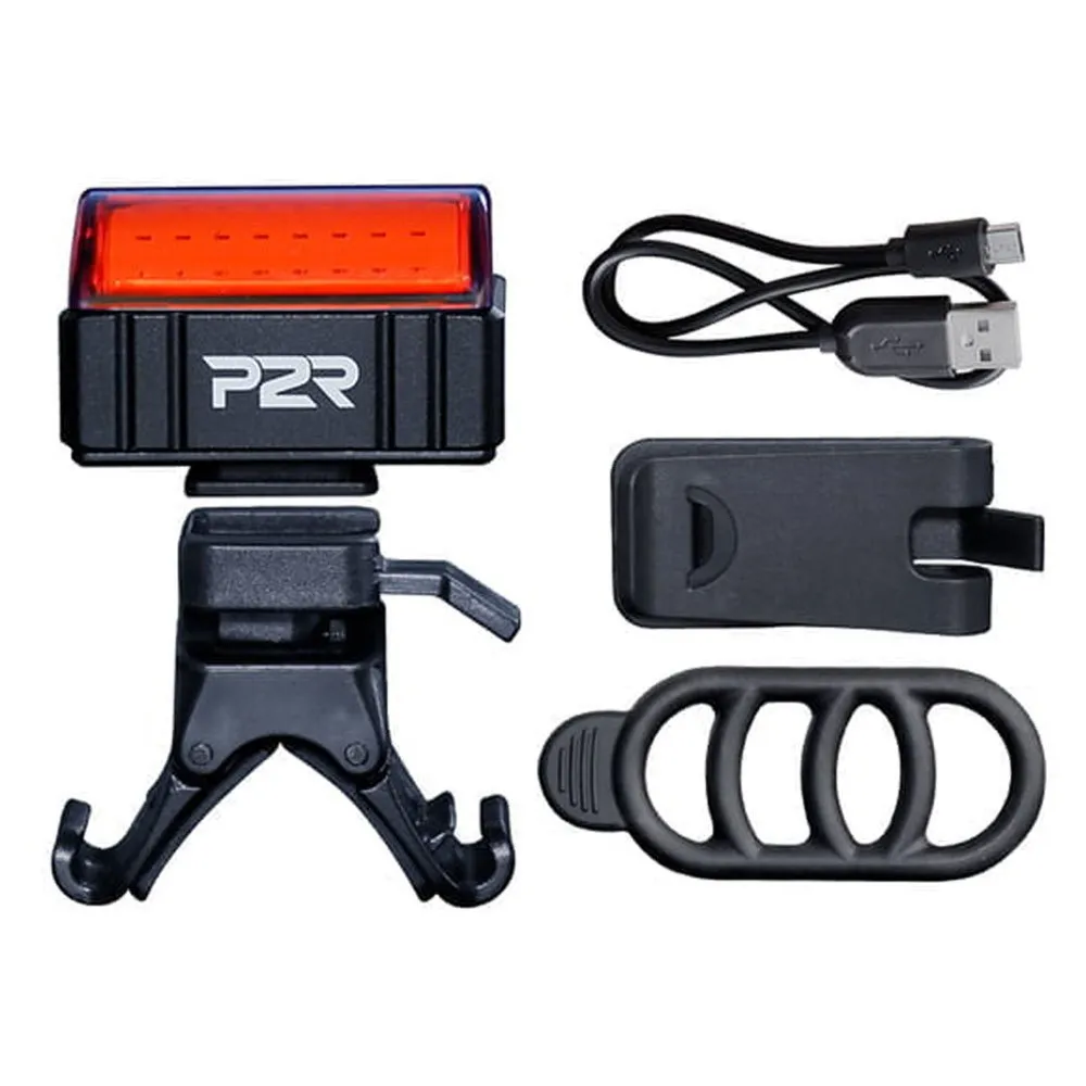 P2R Sirio 100 Bakljus, Black / red, 100 Lumens